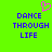 A bright green background displays two identical blue pixelated text blocks reading "DANCE THROUGH LIFE" with a pink pixelated heart symbol above the left block.