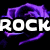 Purple rose with white text 'ROCK ON' and 'STILL DAWN' over black background, animated transition between two states.