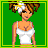 A pixelated animated contact sheet showing a cartoon woman with brown hair and white tank top on the left frame, next to green background text reading "John Donne Better" on the right frame.