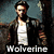 A static image shows two characters: a man in a white tank top and black jacket labeled 'Wolverine' above, and another man in a dark coat with a hat labeled 'Gambit' to the right.
