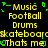 Pixelated yellow text on black background with green accents, repeating phrases across two in a
