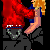 Pixel art of two couples kissing, with red text stating 'Some Love True Love Lasts A Lifetime' and 'Lasts 4 Ever'.
