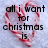 Red and white striped candy canes form a heart shape with text reading "all i want for christmas is" on the left side.