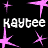 A static contact sheet of a buddy icon featuring repeated text and star shapes on a black background with gray transparency overlay.