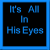 Two side-by-side pixelated text displays with blue lettering on black backgrounds, the right one featuring a small heart symbol.