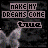 Animated sequence of a stylized figure with flowing hair against dark background, text 'MAKE MY DREAMS COME TRUE' repeated in pixelated font above.