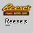 Pixelated static icon showing a brown box with yellow and red details above the word "Reeses" in bold black-and-white pixel font.