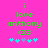 Green pixelated text on bright pink background reads 'i love anthony <33' with cyan and light blue star-like symbols below.