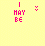 Animated sequence of pink text on yellow background with changing punctuation and small symbols, displaying phrases about having a blonde moment.