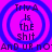 A static image with four identical circular blue target-like patterns on a bright pink background, each containing text.