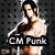 A shirtless man with dark hair stands against a black dotted background, arms crossed in two variations of text overlay.