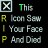 Animated sequence of a black background with white X icons and text changing between green, yellow, and gray colors