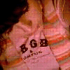 A four- shows a person in pink striped clothing with 'BGB' text, red and blue text reading 'Princess Boo **hearts** Mr. Vaughan Muchly', and a person in dark clothing outdoors
