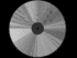 Circular grayscale icon with radial segments of varying shades, a dark central circle, and subtle pixelated texture across all segments.