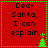 Red background with green dotted border, four identical each containing text and a small tree icon