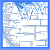 Animated contact sheet showing sequential frames of a blue and white icy text logo forming the words IGLOO, GARAGE, SALE against a brick wall background with snow accumulation effects.
