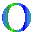 nine circular icons with gradient borders transitioning from green to blue on a gray background