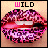 Animated pixel art of lips with pink and purple patterns, displaying sequential mouth movements under the text "WILD".