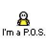 Animated contact sheet of a pixel art stick figure icon with repeated text and changing speech bubbles across 14 frames on gray background.