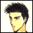 Pixelated anime-style character with dark spiky hair and yellow skin, next to black background with white text reading 'Anime IM' and 'com'