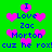 Green background with pink hearts and blue text reading 'I Love Zac Morton cuz he rox!' repeated in a pattern