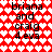 Red and white heart-patterned background with black text reading 'briana and craig 4 eva' repeated in two