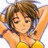 A 48x48 pixel buddy icon featuring a cartoon character with brown hair and yellow clothing on the left, paired with "Anime IM" text in white pixelated font on black background on the right.