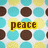 Pixelated pattern of overlapping teal, brown, and yellow circles on white background with three words in bold brown text outlined in yellow.