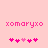 Pixelated pink text 'xomaryxo' on light pink background with two of heart symbols below