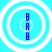 Four identical circular icons with concentric rings and vertical blue text on a light blue background.