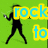 Animated green background with black silhouette figures holding microphones, displaying partial text fragments in colored outlines.