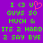 Purple background with green pixelated text reading "I <3 U GUYS SO MUCH & ITS 2 HARD 2 SAY BYE" and a pink heart symbol replacing the 'U' in the first line.