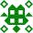 Green pixelated icon with central four-paned window structure surrounded by six smaller green shapes on white background