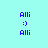 Pixelated blue text "Alli" above a smiley face and below "Alli" on light cyan background with green rectangular overlays shifting position.