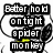 Pixelated Snoopy character with multiple text bubbles containing phrases like "Better hold on tight spider monkey" and names including Hannah, Britt, Rye, Liz, Sophie, plus "I love u guys."