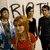 A pixelated group photo of five people with 'RIP T' graffiti on a wall behind them, and a separate graphic reading 'I LOVE PARAMORE <33'.