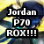 Pixelated anime-style character with yellow and blue background, text overlays change across frames.