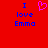 Red background with blue text reading "I love Emma" on both sides and a pink heart symbol in the center.