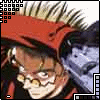 A red-hooded character with spiky hair and glasses appears in a of nine , with text evolving from 'E' to 'EAGL' to 'EAGLE' beneath the character