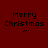 Four quadrants display 'Merry Christmas' text with a small asterisk below, each in distinct color schemes.