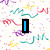 Pixelated text reads 'I Think It's Time To PARTY!' over a confetti-patterned background with wavy lines in multiple colors.