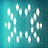 Pixelated teal background with scattered white rectangular shapes resembling fragmented light or digital noise.