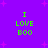 Purple background with pink starbursts and green pixelated text reading "I LOVE BOO" in four identical quadrants.