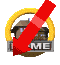 Pixelated icon with house image, yellow circular border, and 'HOME' text under red arrow in various positions.