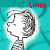 Pixelated character head with gray hair and white face against teal background, red text 'Links' in top-right corner.