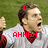 A pixelated image of a person in a white and red sports jersey with raised fists, overlaid with red text reading "I ARE AHNNH HHHHHHHH WINNAR" against a green background.