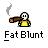 A contact sheet of 18 animated frames showing a pixel art character smoking, with consistent text below each frame.