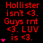 Red text on black background displays repeated phrases with pink heart symbols, showing animation changes in heart count across frames.