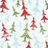 Pixelated pattern of stylized trees in red, green, and light blue on a white background with subtle pixelation.