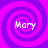 Four identical spiral patterns in purple and magenta with the text 'Mary' centered on each, arranged in a